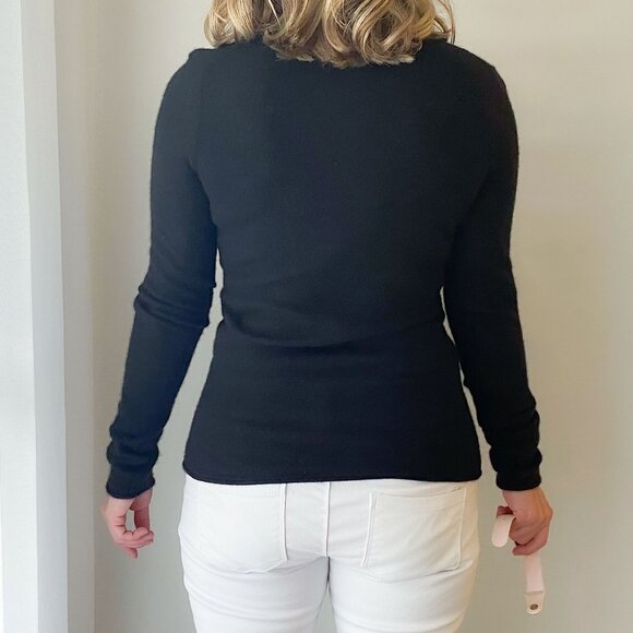 3 Dot black cashmere sweater - Picture 4 of 6